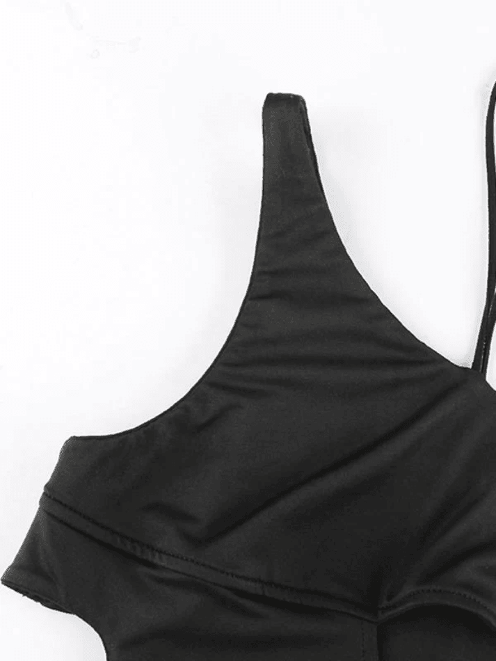 Kurzes Camisole-Top mit Cut-Outs und Ärmeldetail