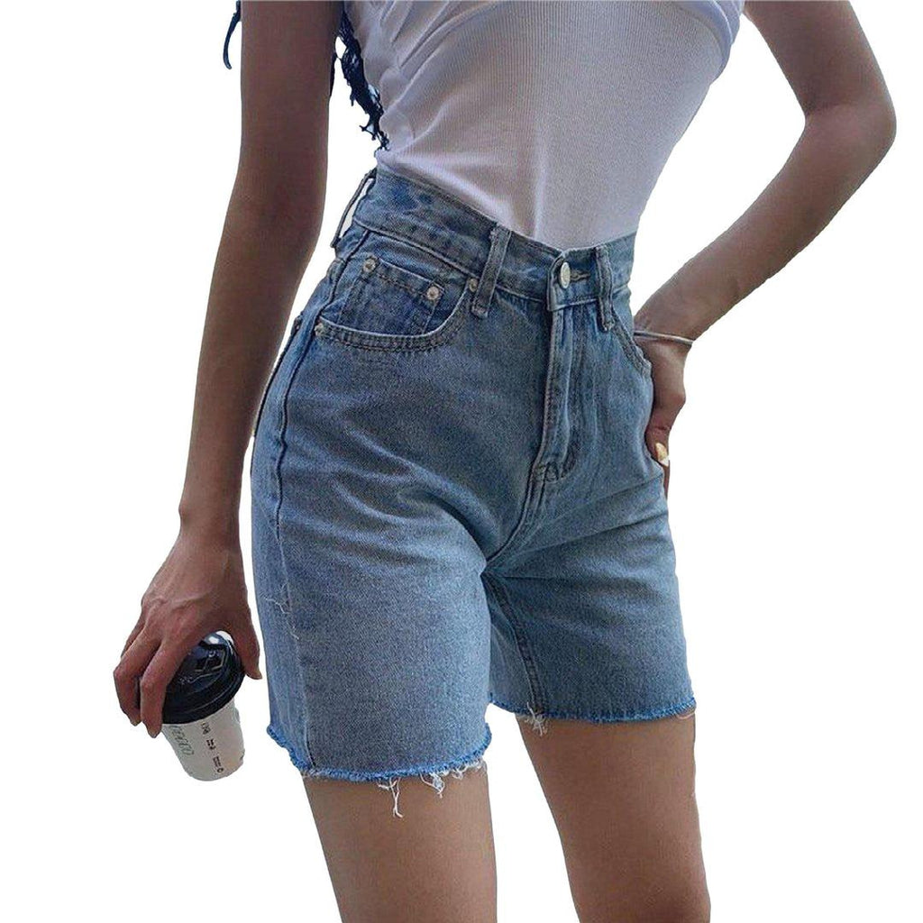 Gerade Damen Jeansshorts