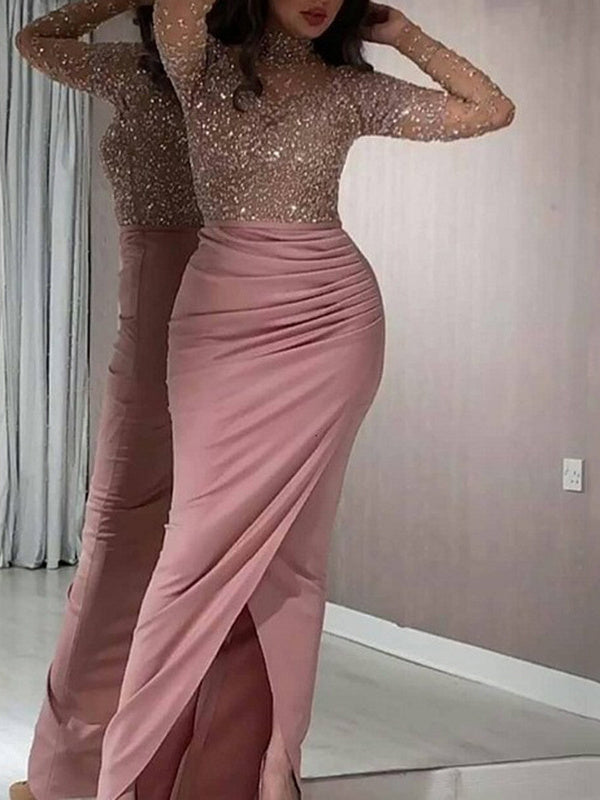 Vestido de noche elegante, sexy y a la moda 