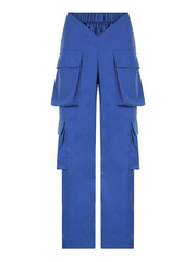 Cargohose mit V-Ausschnitt und Taschen