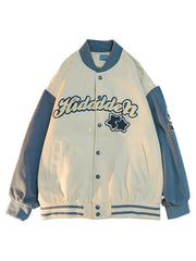 Collegejacke mit Vintage-Stickerei