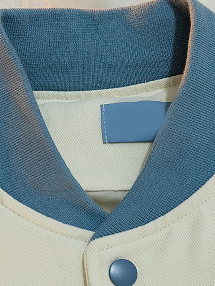 Collegejacke mit Vintage-Stickerei