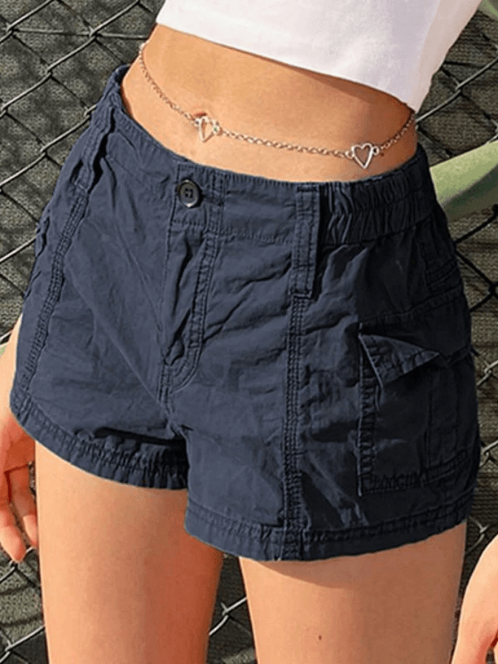 Pantalones cortos cargo vintage de tiro bajo