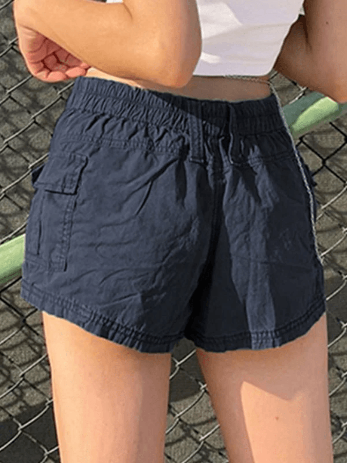 Pantalones cortos cargo vintage de tiro bajo