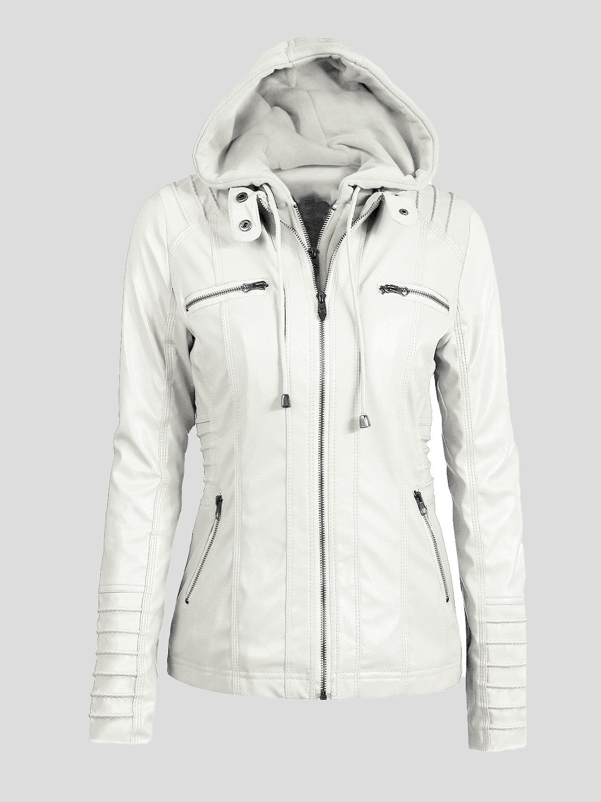 Women Jackets Faux Leather Jacket Ins Street