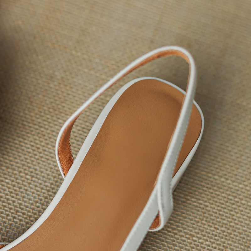 Claira Slingback Low Heels mit Metalldekor
