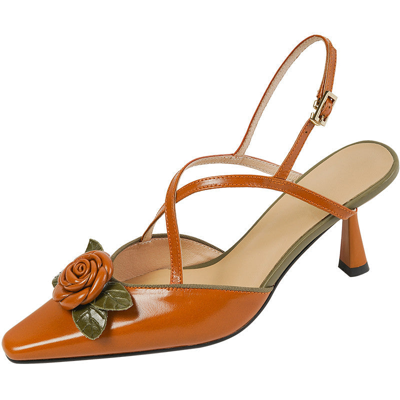 Desirae Vintage Cross Strap Slingback Kitten Heel Pumps NEW GEW
