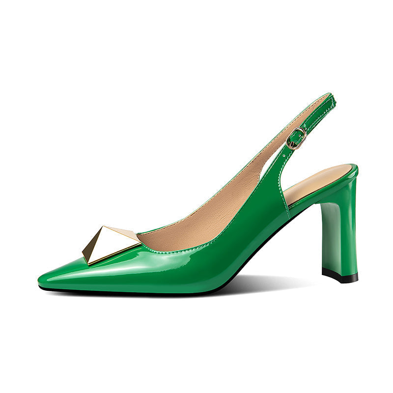 Divinity One Slingback-Pumps mit Nieten