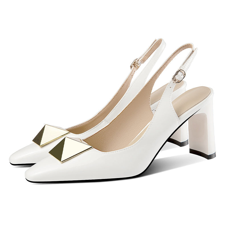 Divinity One Slingback-Pumps mit Nieten