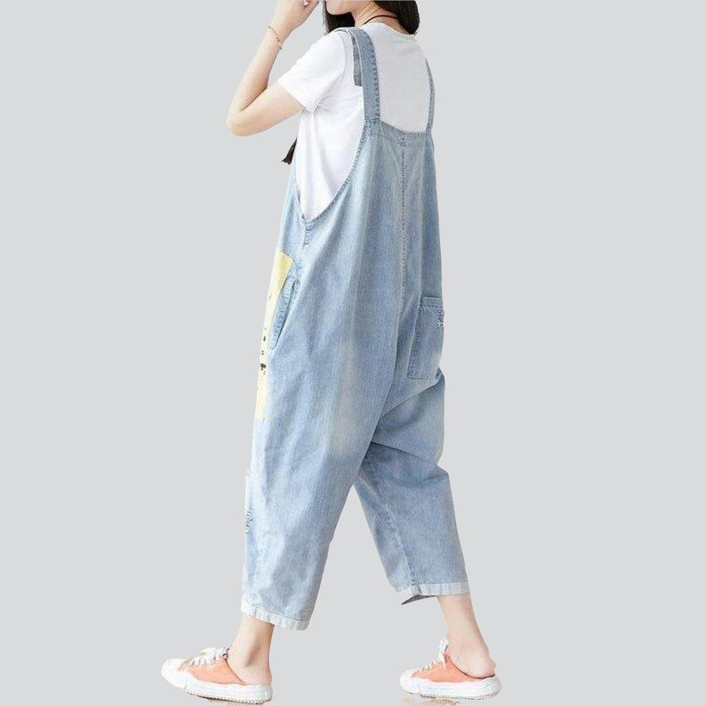 Damen Streetstyle Jeans Overall