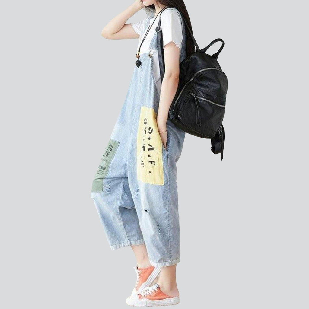 Damen Streetstyle Jeans Overall