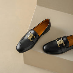 Cataleya Damen-Loafer aus Wildleder mit Kette