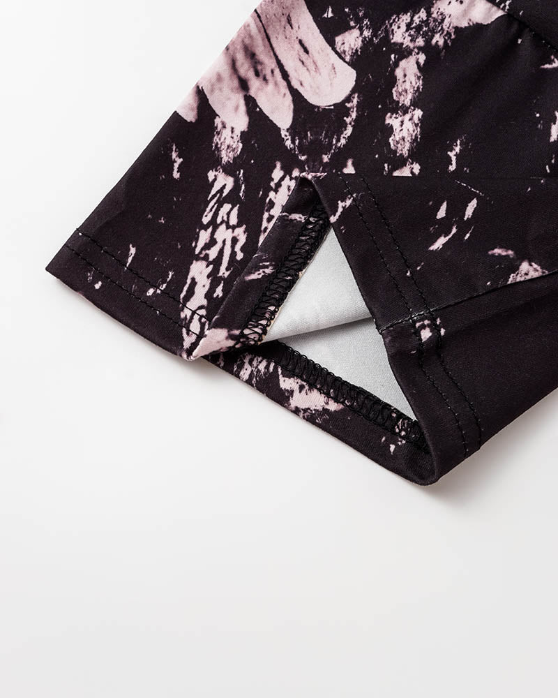 Umbriel – Oversize-T-Shirt mit Grunge-Grafik im Totenkopf-Stil