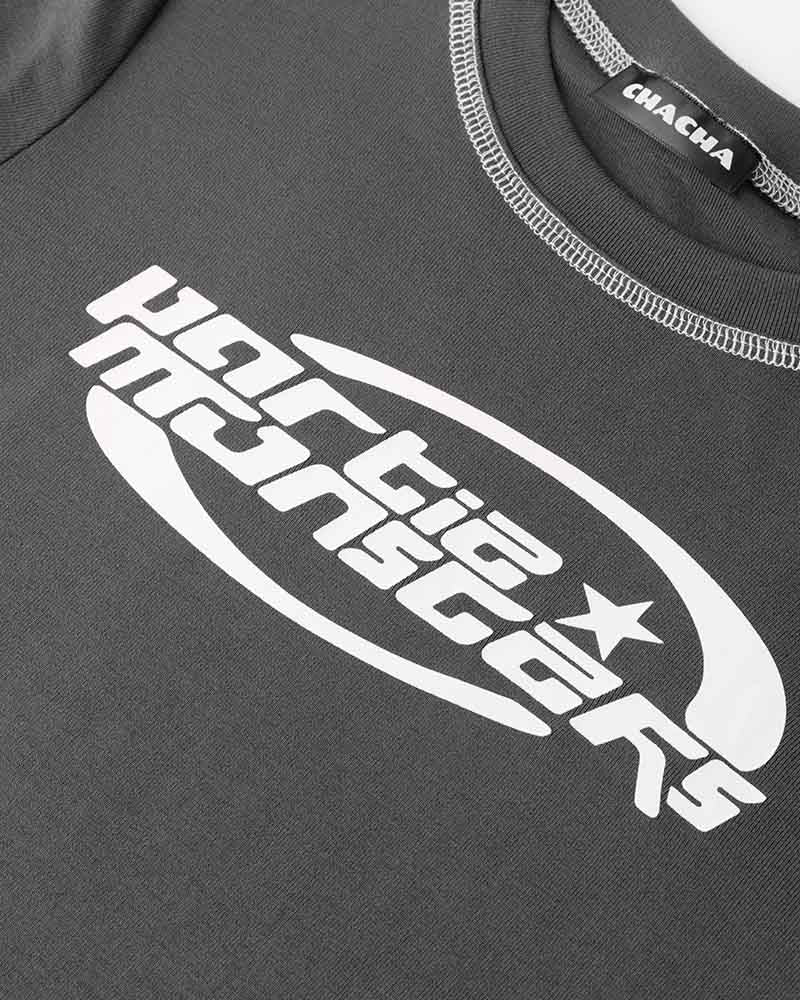 Hartie Monster Grafik T-Shirt